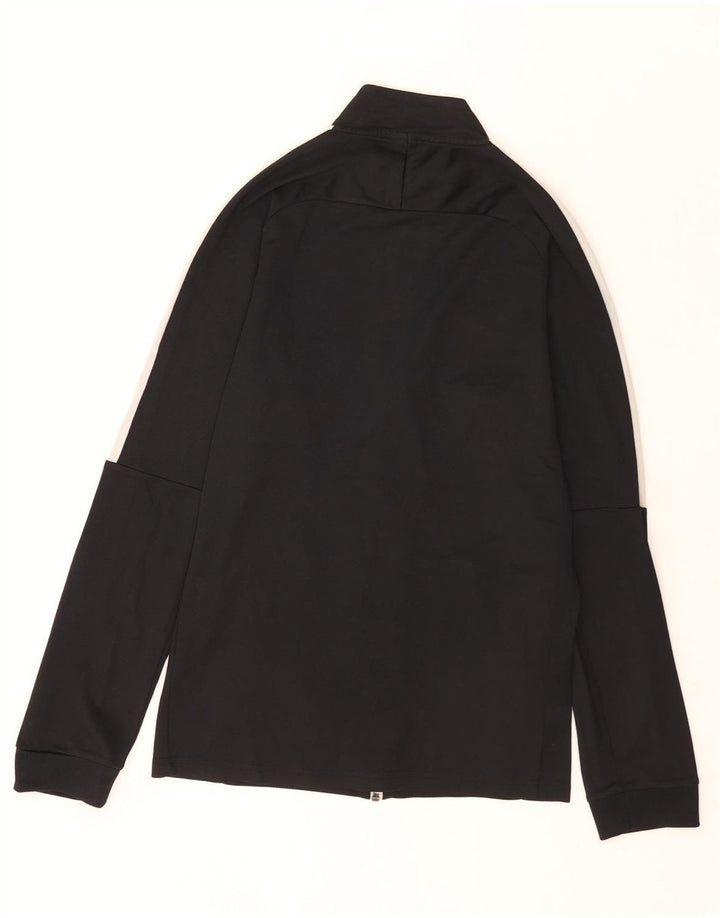 Nike Mens Dri Fit Tracksuit Top Jacket Small Black Colourblock Polyester