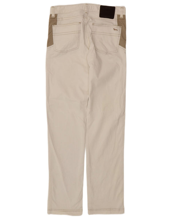 HARMONT & BLAINE Mens Casual Trousers IT 48 Medium W33 L34 White