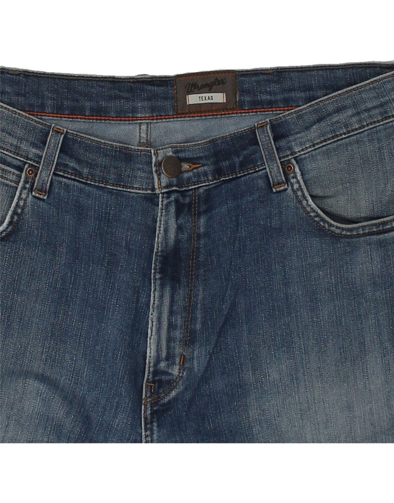 WRANGLER Mens Texas Straight Jeans W34 L33  Navy Blue | Vintage Wrangler | Thrift | Second-Hand Wrangler | Used Clothing | Messina Hembry 