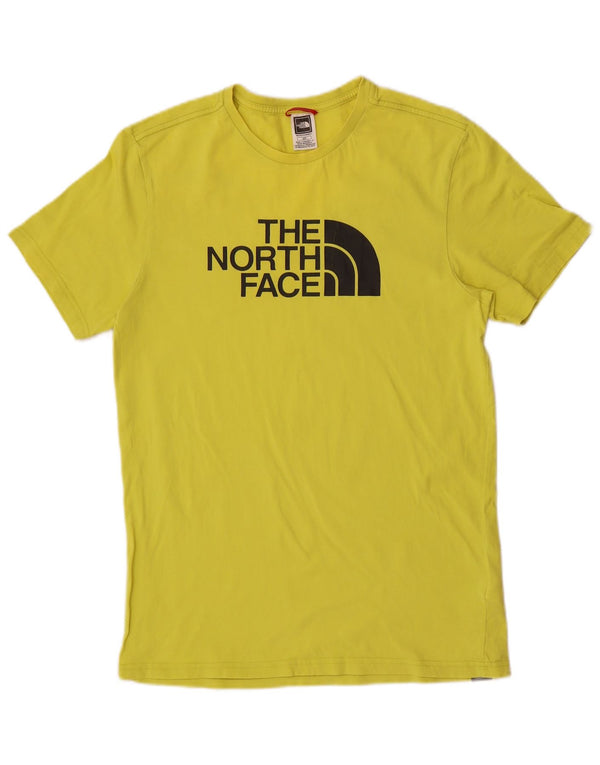 The North Face Mens Graphic T-Shirt Top Small Yellow Cotton