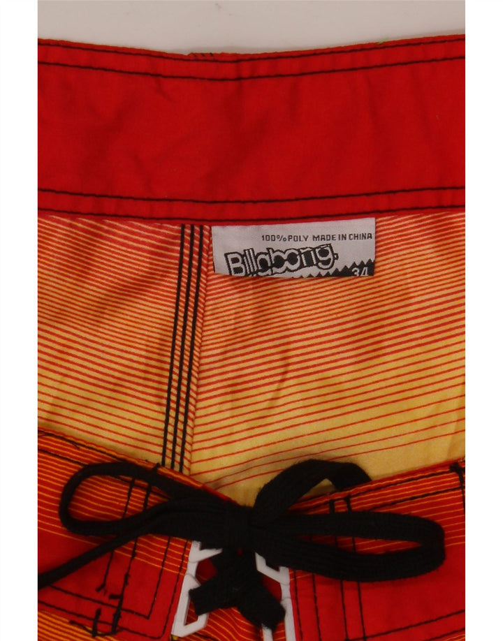 Billabong Mens Graphic Swimming Shorts Large Multicoloured Striped