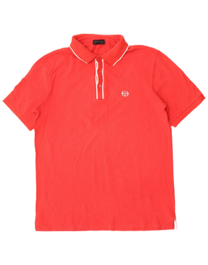 Sergio Tacchini Mens Polo Shirt XL Red Cotton