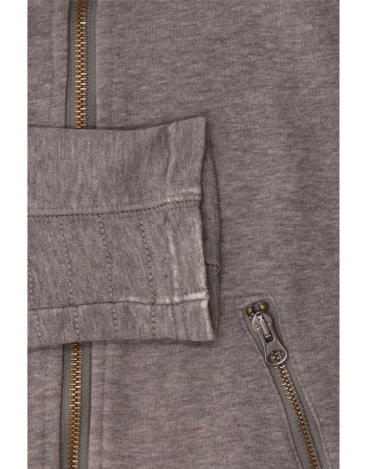 EDC Womens Tracksuit Top Jacket UK 10 Small Grey Cotton