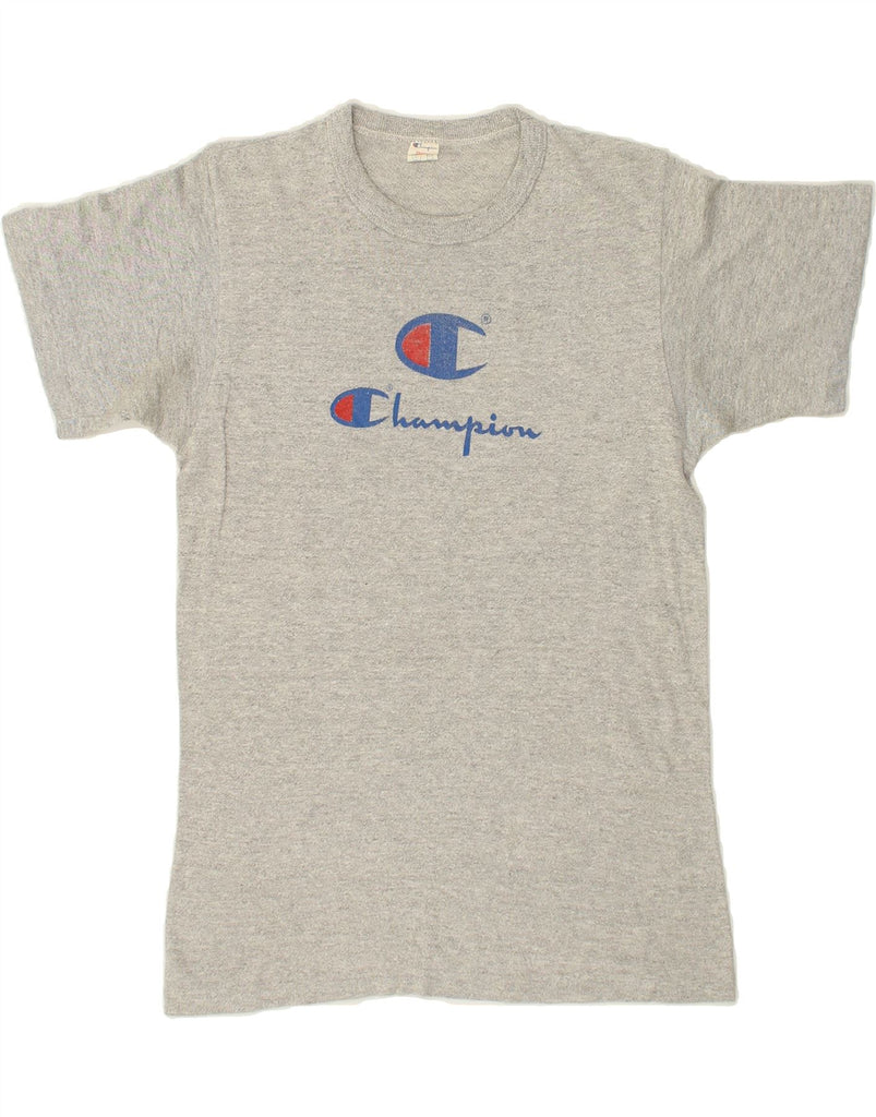 CHAMPION Mens Graphic T-Shirt Top Small Grey Cotton Vintage Champion and Second-Hand Champion from Messina Hembry 