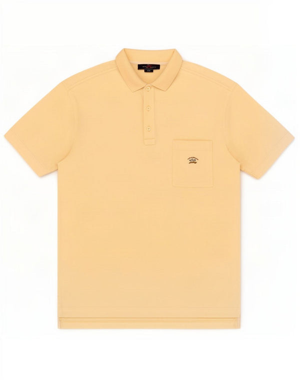 Paul & Shark Mens Polo Shirt 2XL Yellow Cotton