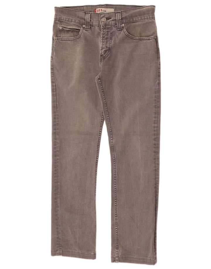Levi's Mens 511 Slim Jeans W30 L29 Grey Cotton