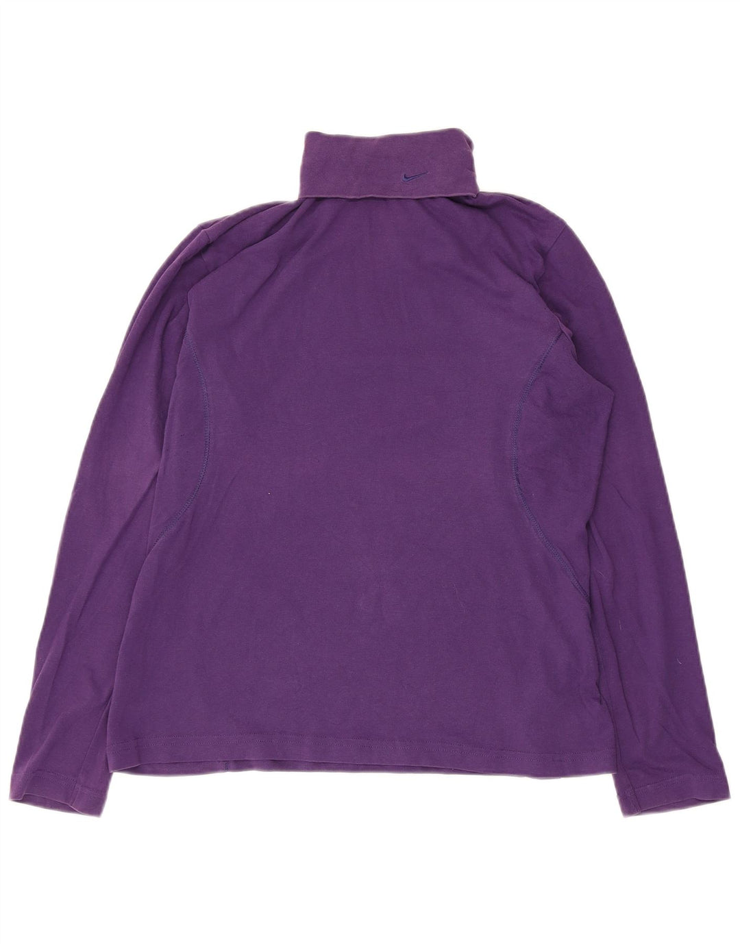 Nike Womens Roll Neck Top Long Sleeve Large Purple