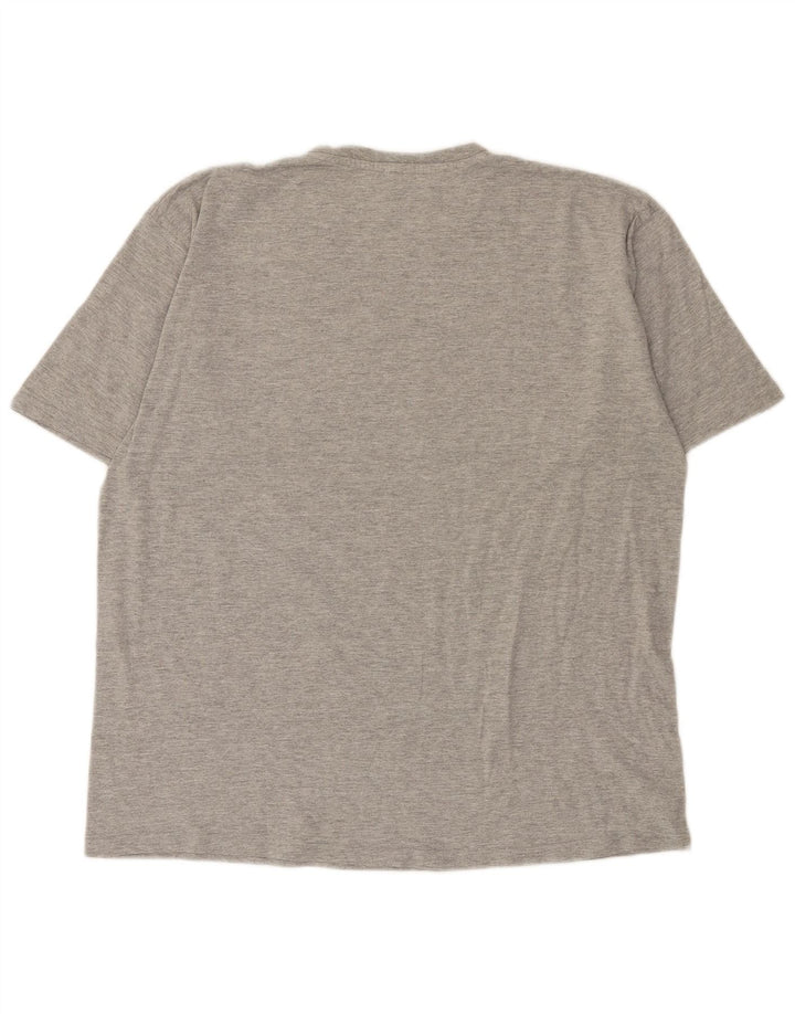 North Pole Mens Graphic T-Shirt Top XL Grey Flecked
