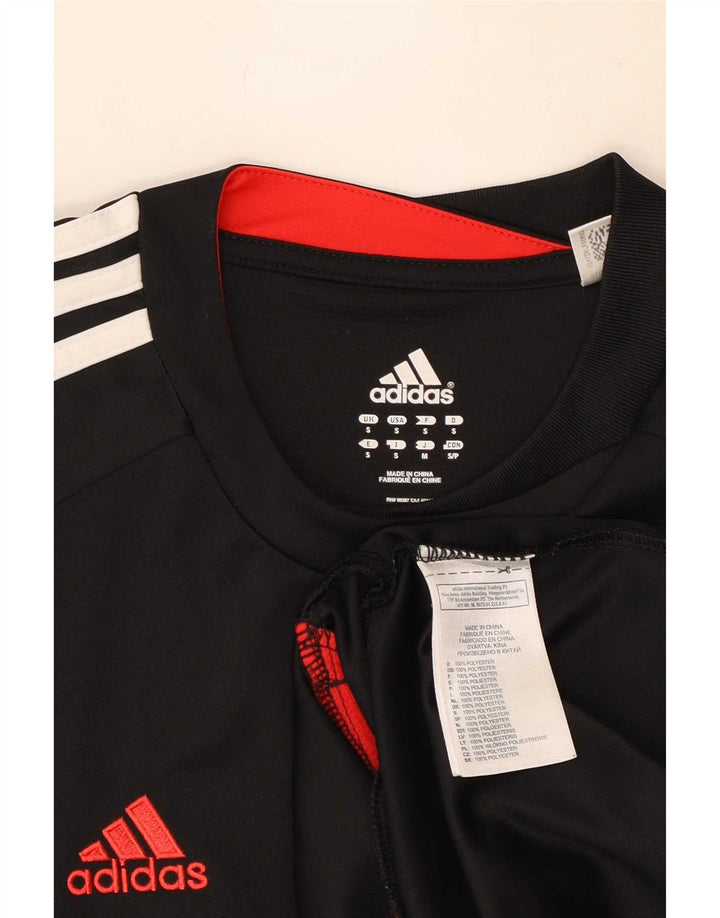 Adidas Mens Climacool T-Shirt Top Small Black Colourblock Polyester