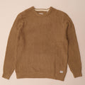 JACK & JONES Mens Crew Neck Jumper Sweater 2XL Brown Acrylic