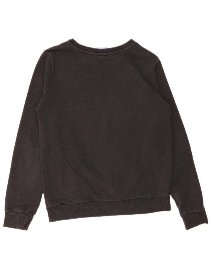 Adidas Womens Graphic Sweatshirt Jumper UK 12 Medium Black
