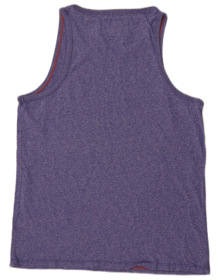 Superdry Mens Vest Top Large Blue Flecked