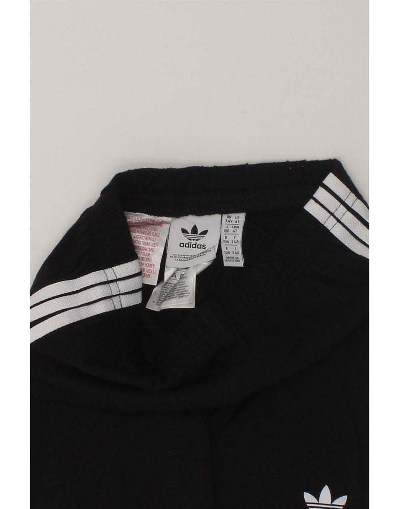 ADIDAS Boys Sport Shorts 3-4 Years Black Cotton | Vintage Adidas | Thrift | Second-Hand Adidas | Used Clothing | Messina Hembry 