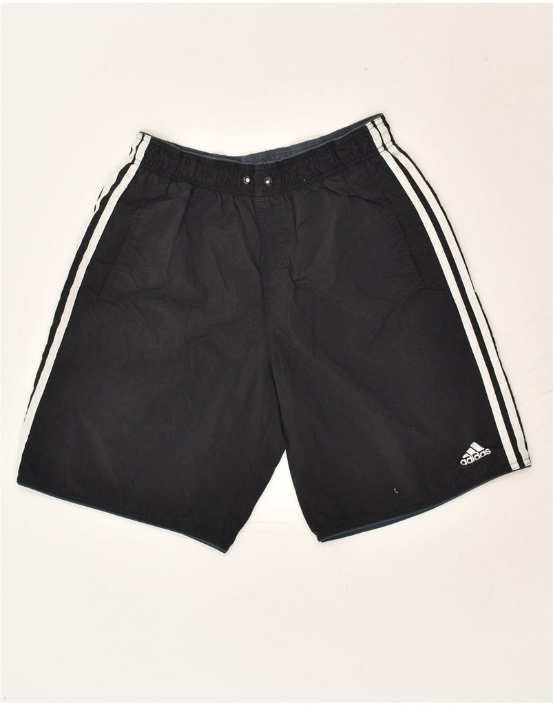 ADIDAS Mens Sport Shorts Medium Black Nylon | Vintage Adidas | Thrift | Second-Hand Adidas | Used Clothing | Messina Hembry 