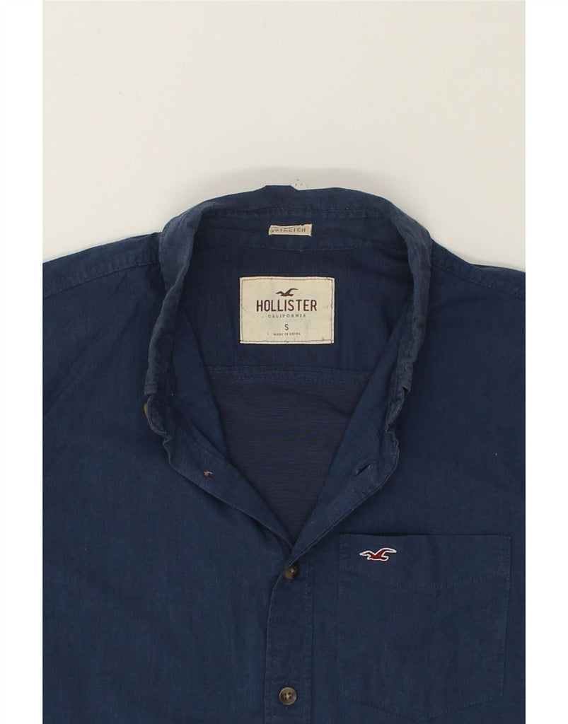 HOLLISTER Mens Shirt Small Navy Blue Cotton | Vintage Hollister | Thrift | Second-Hand Hollister | Used Clothing | Messina Hembry 