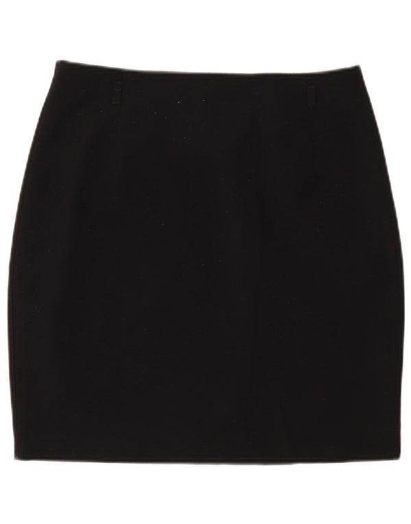 Marks & Spencer Womens Mini Skirt UK 12 Medium W30 Black Polyester