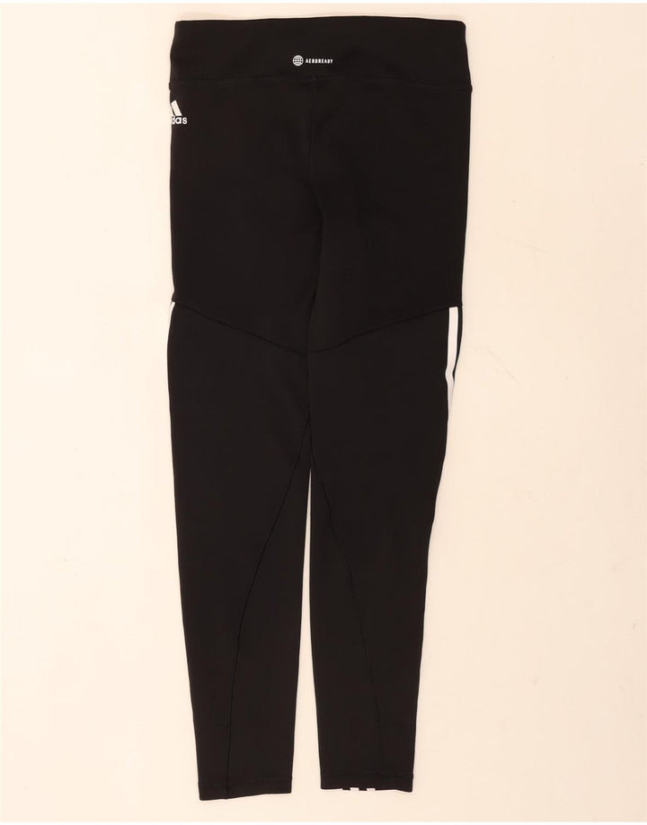 Adidas Girls Aeroready Leggings 14-15 Years  Black Polyester