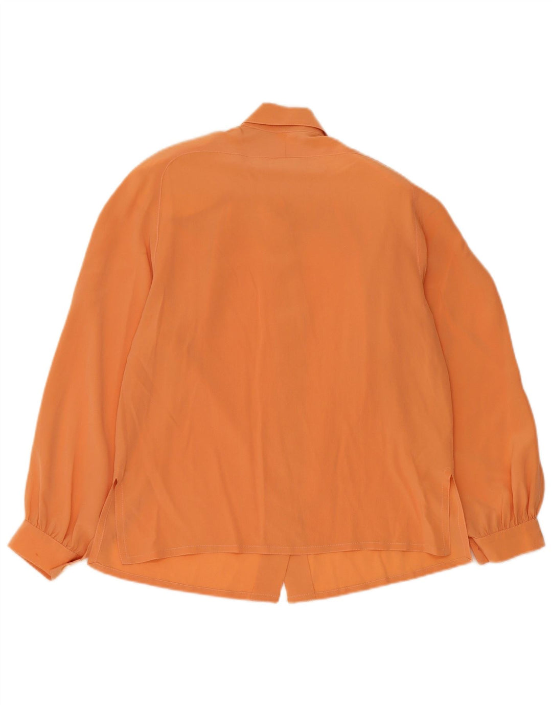 Vintage Womens Shirt Blouse UK 12 Medium Orange