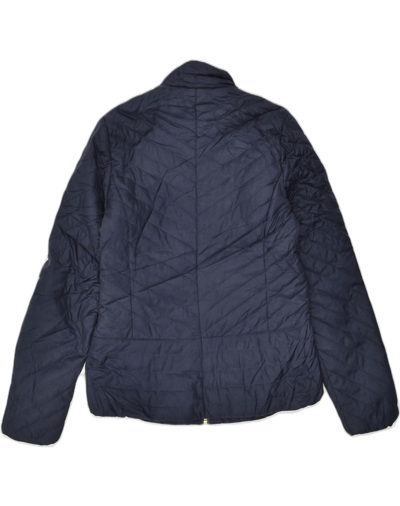 TOMMY HILFIGER Womens Padded Jacket UK 12 Medium Navy Blue Polyester | Vintage Tommy Hilfiger | Thrift | Second-Hand Tommy Hilfiger | Used Clothing | Messina Hembry 