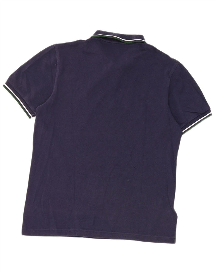 Fred Perry Mens Polo Shirt Medium Navy Blue Cotton