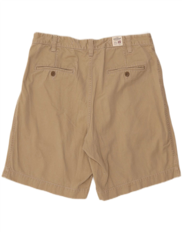 EDDIE BAUER Mens Pegged Chino Shorts W36 Large Beige Cotton