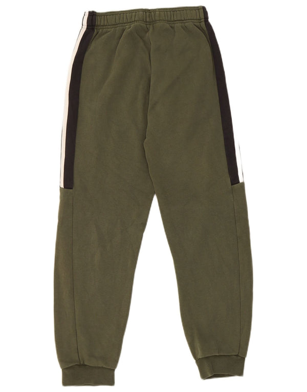 Adidas Boys Tracksuit Trousers Joggers 11-12 Years  Green Colourblock