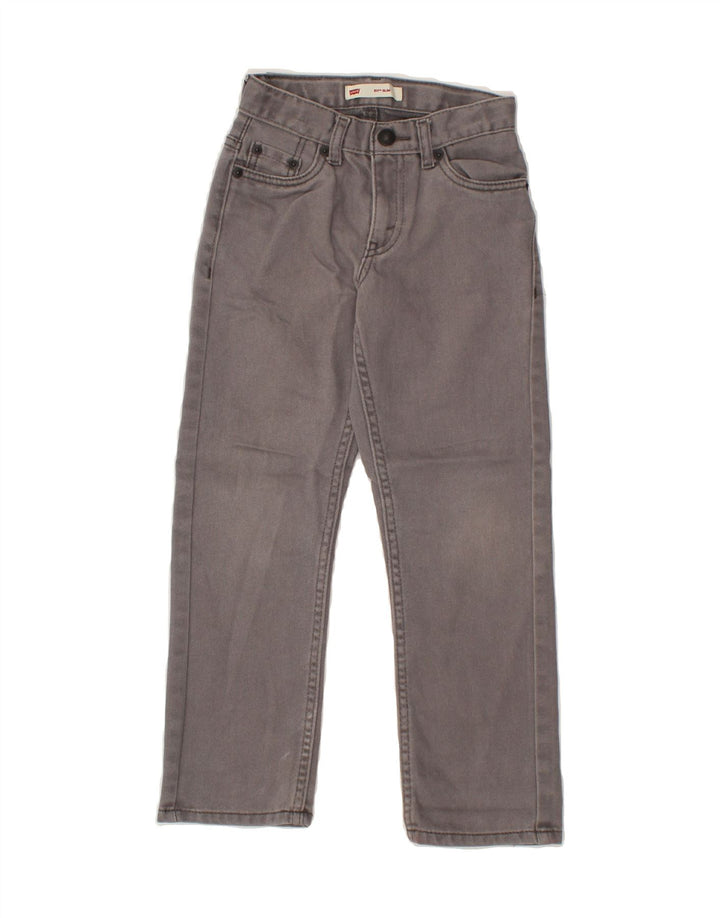 LEVI'S Boys 511 Slim Jeans 6-7 Years W22 L21 Grey Cotton Vintage Levi's and Second-Hand Levi's from Messina Hembry 