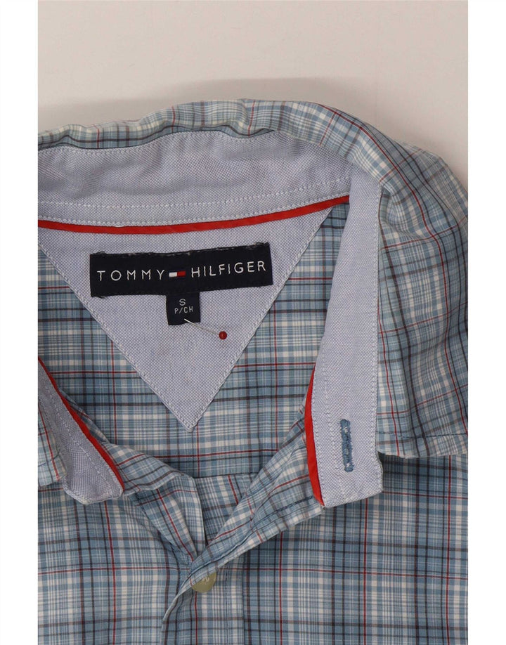 Tommy Hilfiger Mens Shirt Small Blue Plaid