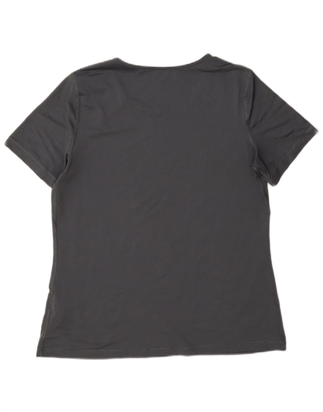 Nike Womens Dri Fit T-Shirt Top UK 16 Large Grey Polyester