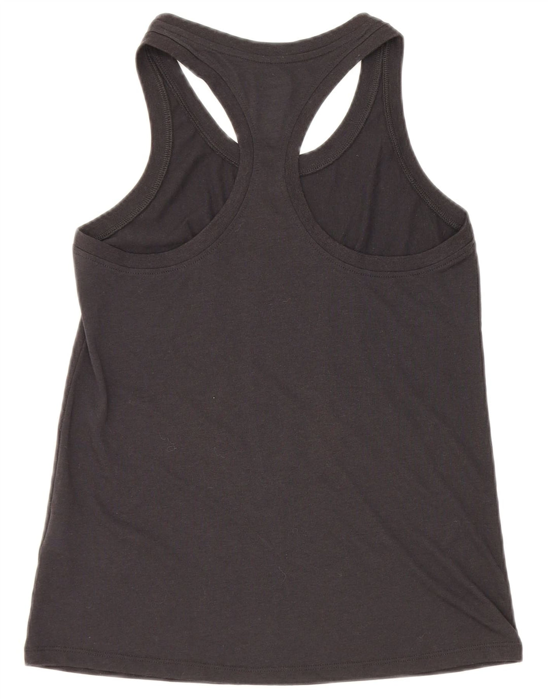 Nike Womens Dri Fit Graphic Vest Top UK 10 Small Black Polyester