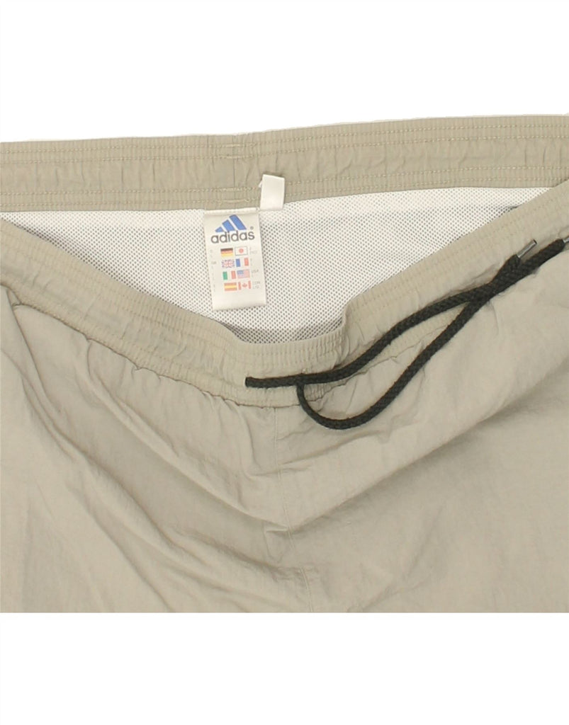 ADIDAS Mens Sport Shorts Large Beige Polyamide Vintage Adidas and Second-Hand Adidas from Messina Hembry 