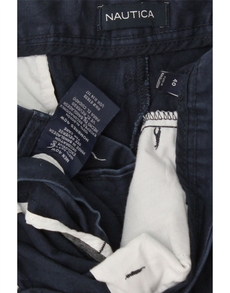 NAUTICA Mens Chino Shorts W40 XL Navy Blue Cotton Vintage Nautica and Second-Hand Nautica from Messina Hembry 