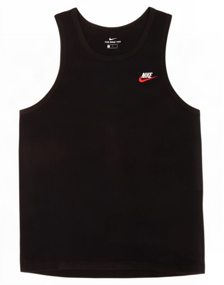Nike Mens Vest Top Large Black Cotton