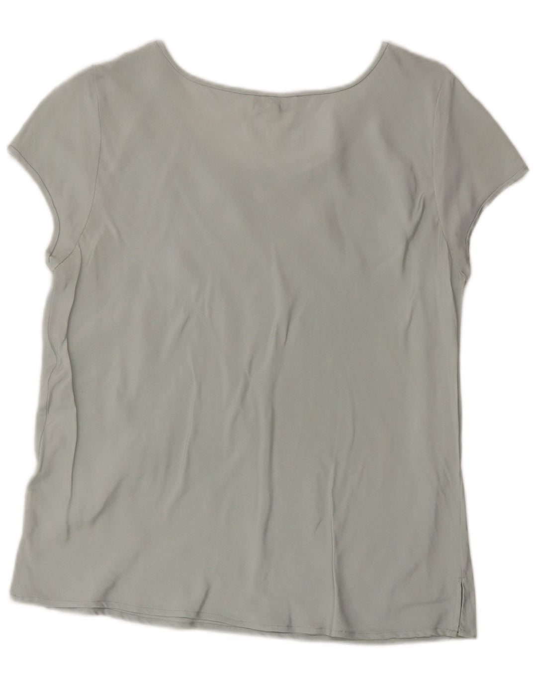 Balloon Womens Blouse Top EU 38 Medium Grey Silk