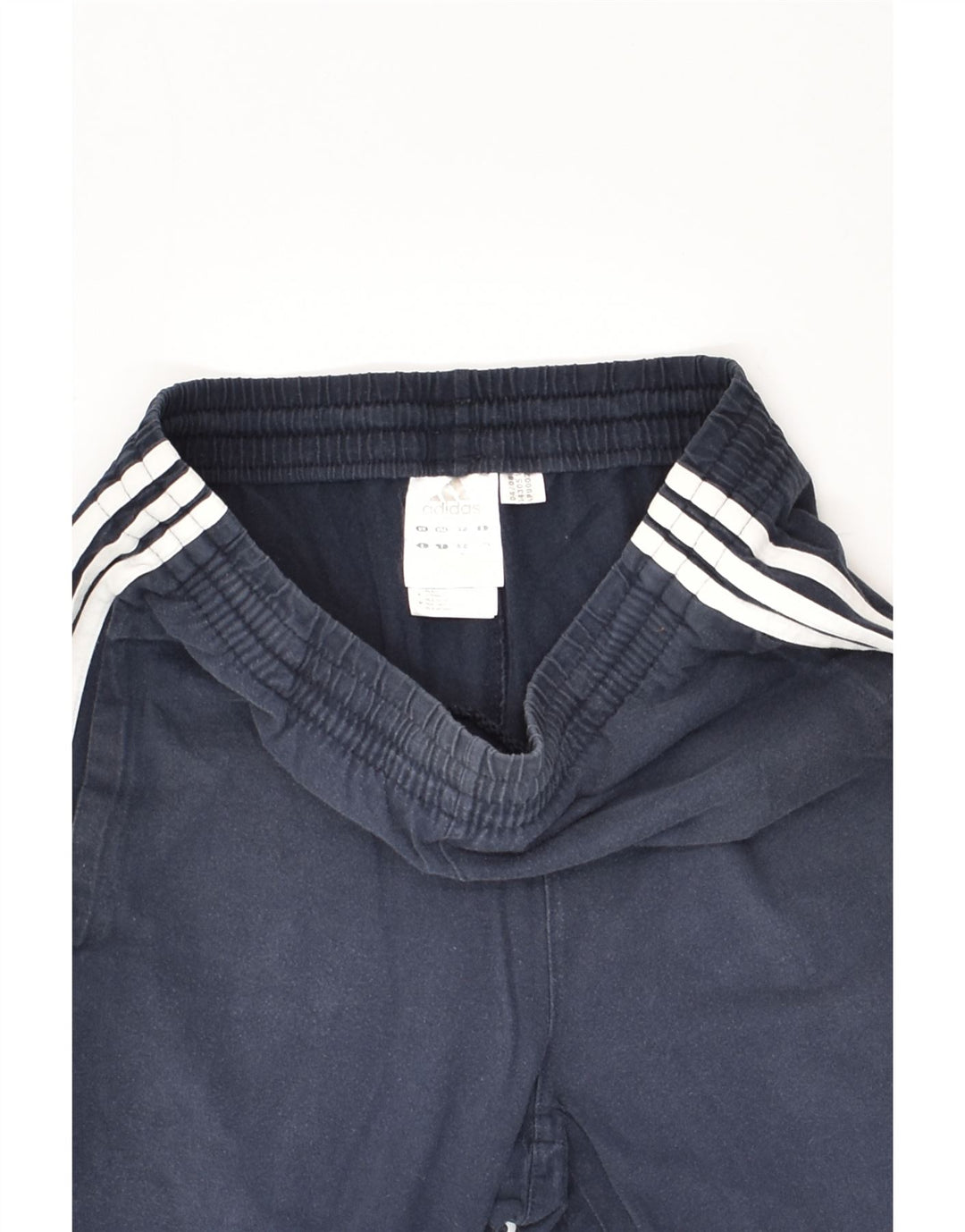 ADIDAS Mens Sport Shorts Small Navy Blue Cotton Vintage Adidas and Second-Hand Adidas from Messina Hembry 