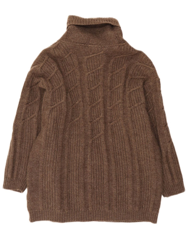 Geiger Womens Cardigan Sweater EU 42 Large Brown Wool