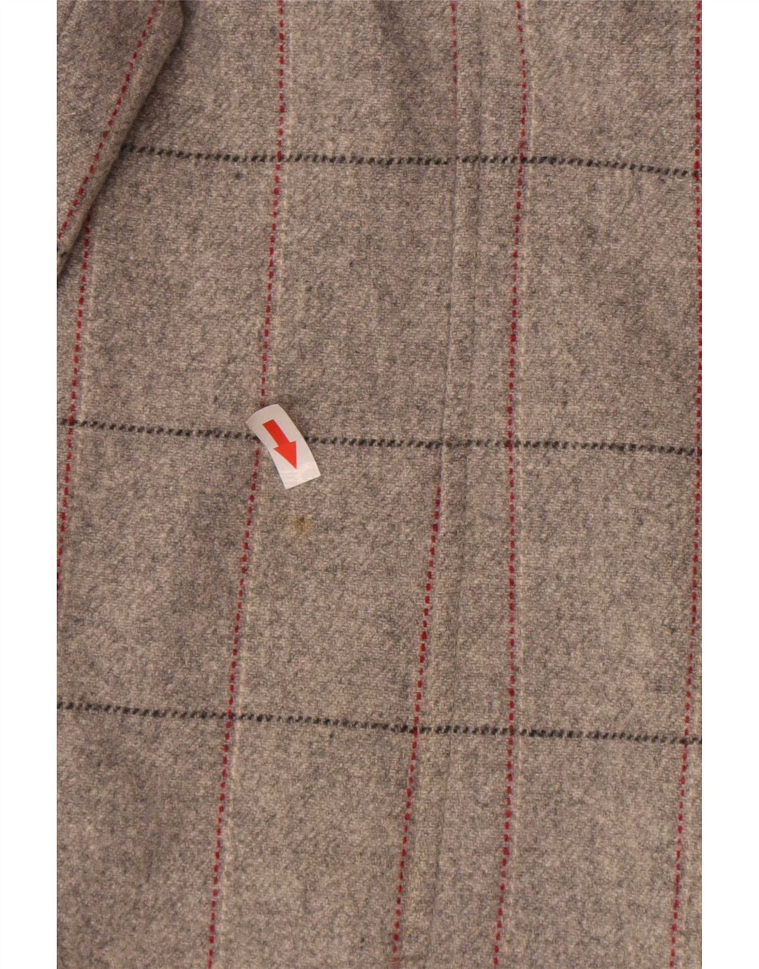 Marks & Spencer Womens Double Breasted Coat UK 18 XL Grey Check New Wool