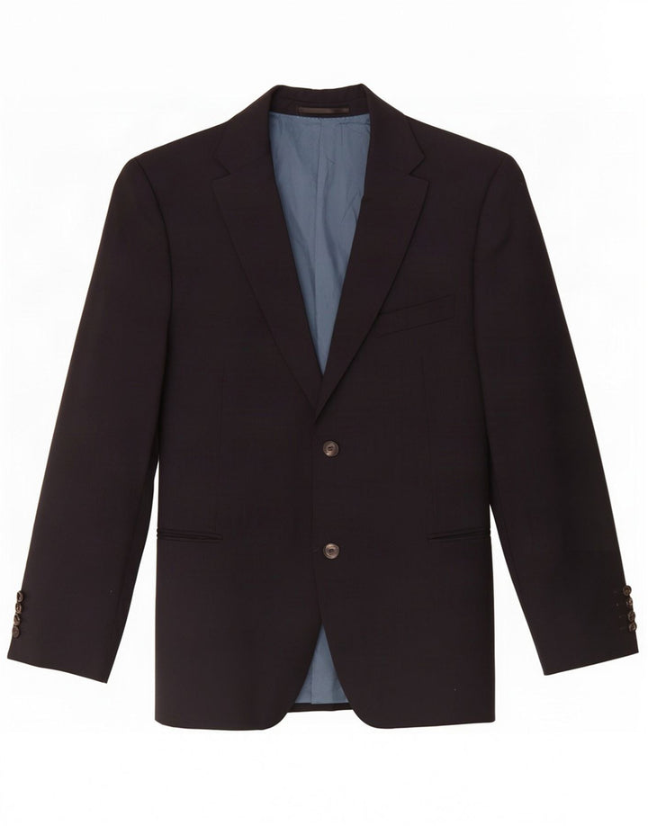 Hugo Boss Mens 2 Button Blazer Jacket UK 42 XL Navy Blue Pinstripe Wool