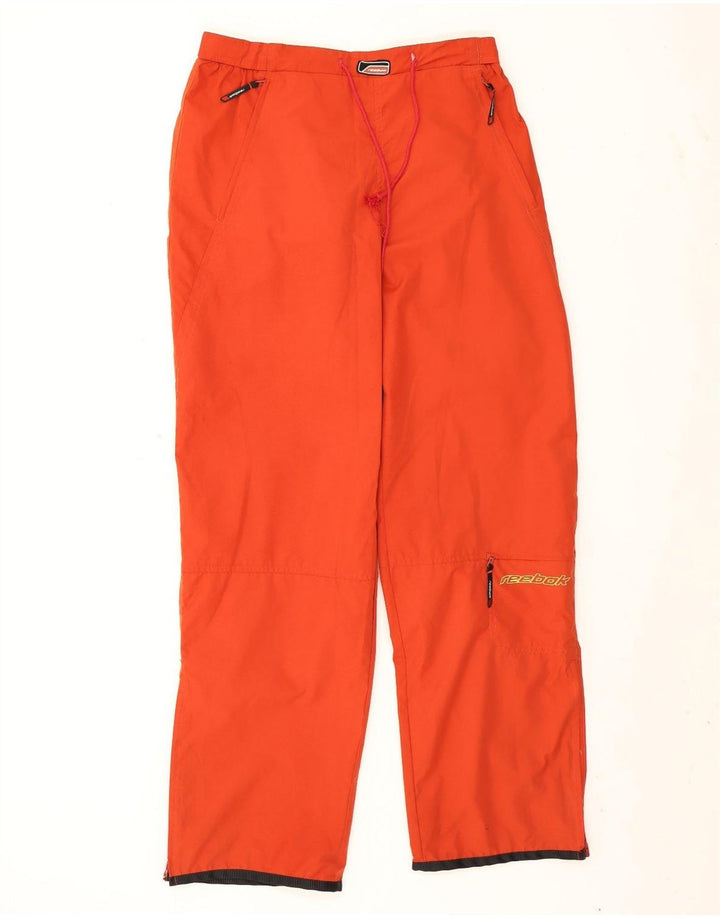 Reebok Mens Tracksuit Trousers Large  Orange Polyester