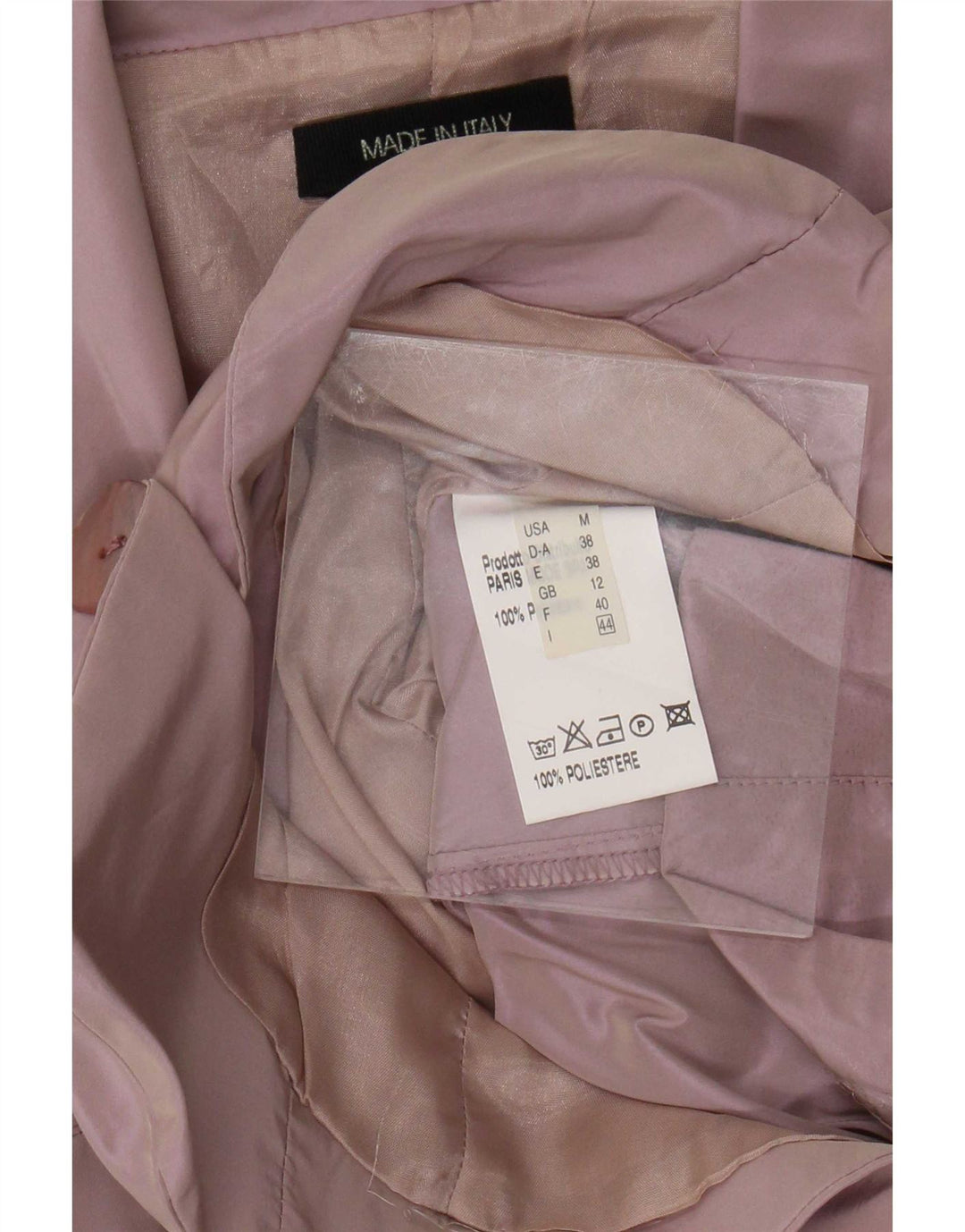 Vintage Womens 3 Button Blazer Jacket UK 12 Medium Lilac Polyester