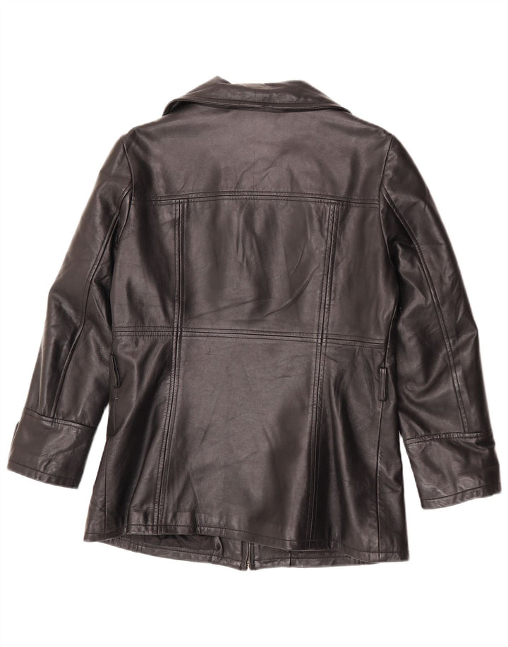 Conbipel Womens Leather Jacket IT 46 Large Black Leather