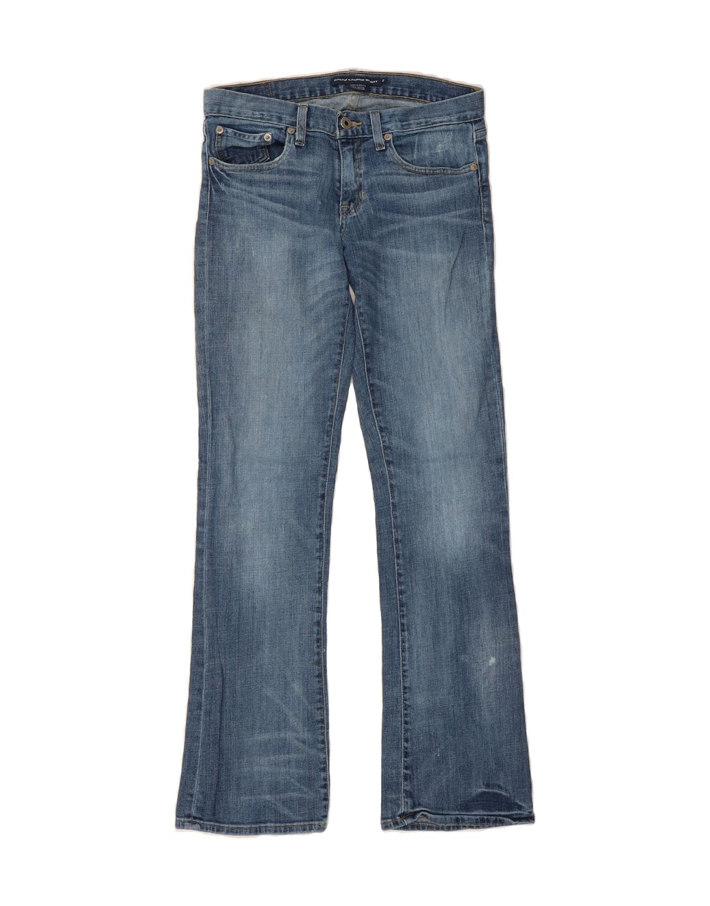 RALPH LAUREN Womens Bootcut Jeans W28 L32 Blue Cotton Vintage Ralph Lauren and Second-Hand Ralph Lauren from Messina Hembry 