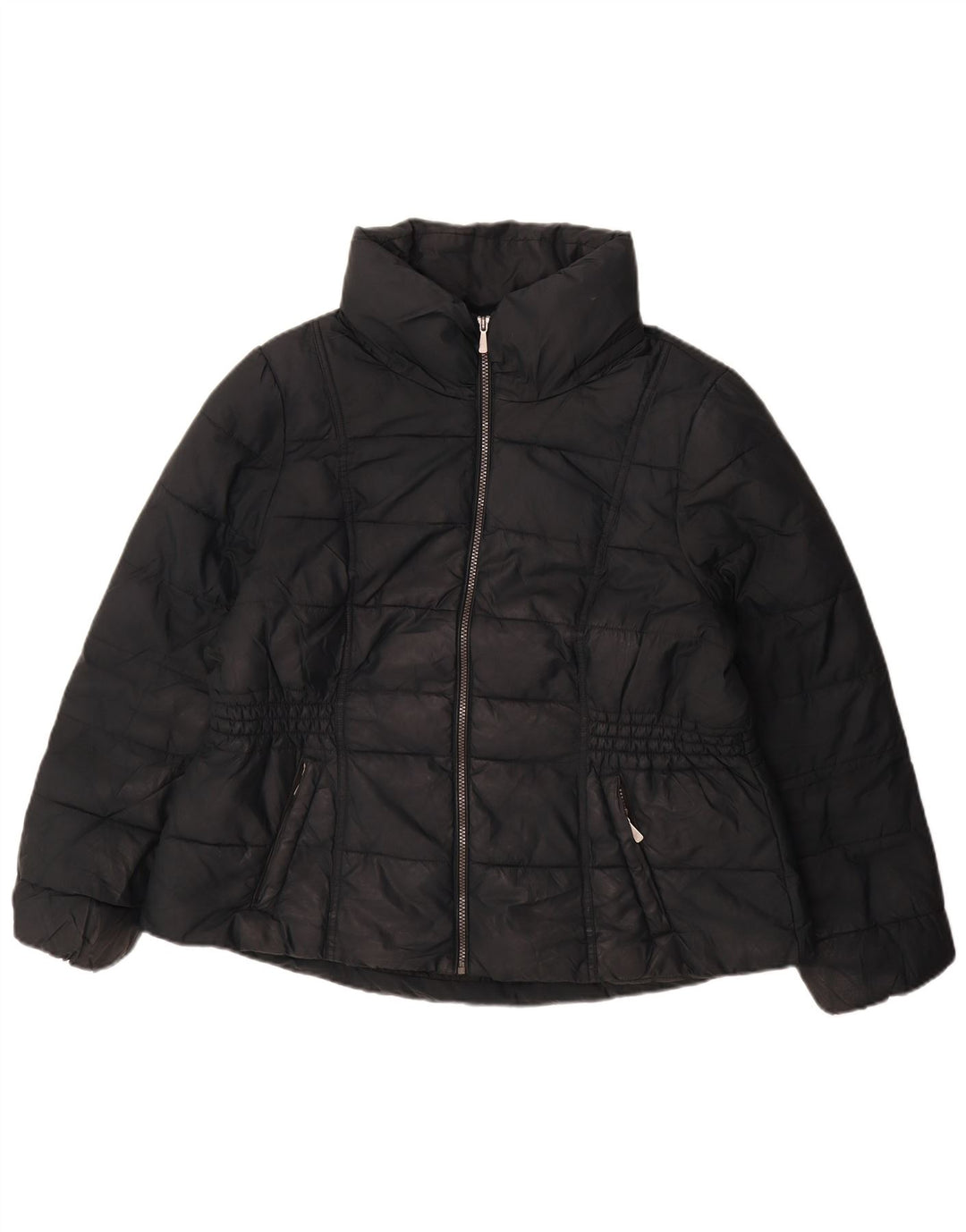 Marks & Spencer Womens Padded Jacket UK 20 2XL Navy Blue Polyester