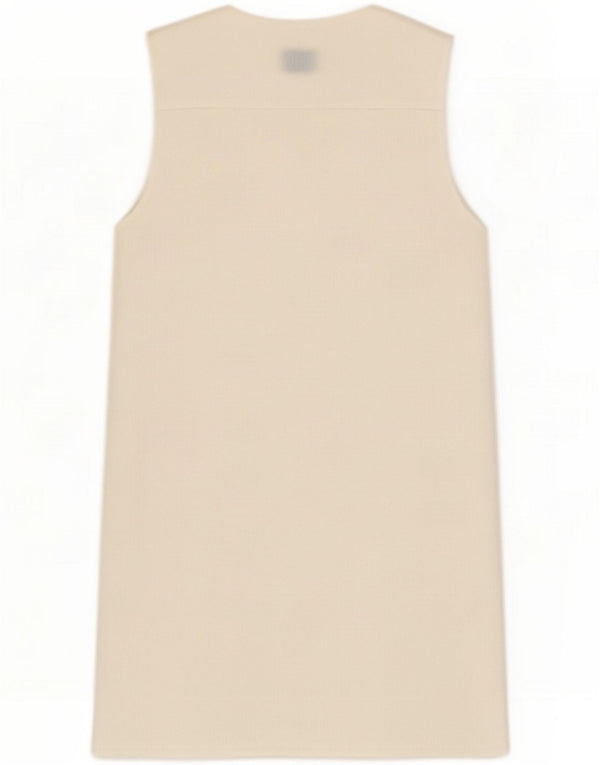 Topshop Womens Sleeveless Shift Dress UK 6 XS White