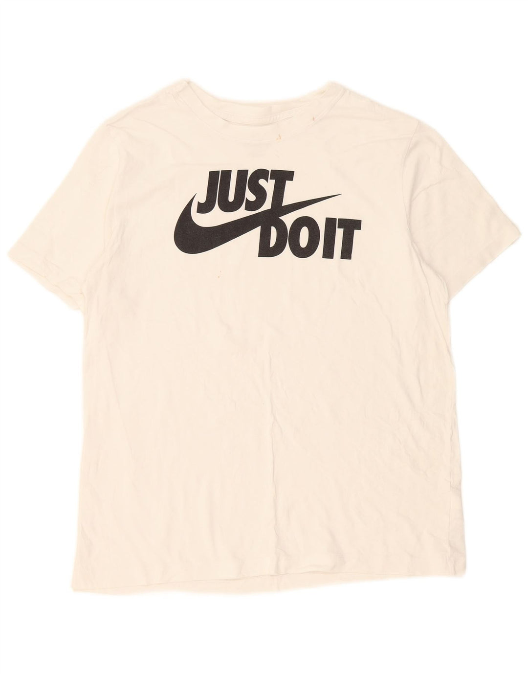 Nike Mens Graphic T-Shirt Top Large White Cotton