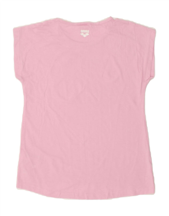 ARENA Girls Graphic T-Shirt Top 11-12 Years Pink Cotton | Vintage Arena | Thrift | Second-Hand Arena | Used Clothing | Messina Hembry 