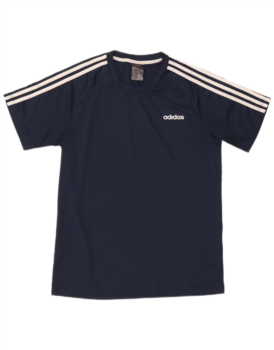 ADIDAS Mens Climalite T-Shirt Top Medium Navy Blue Polyester