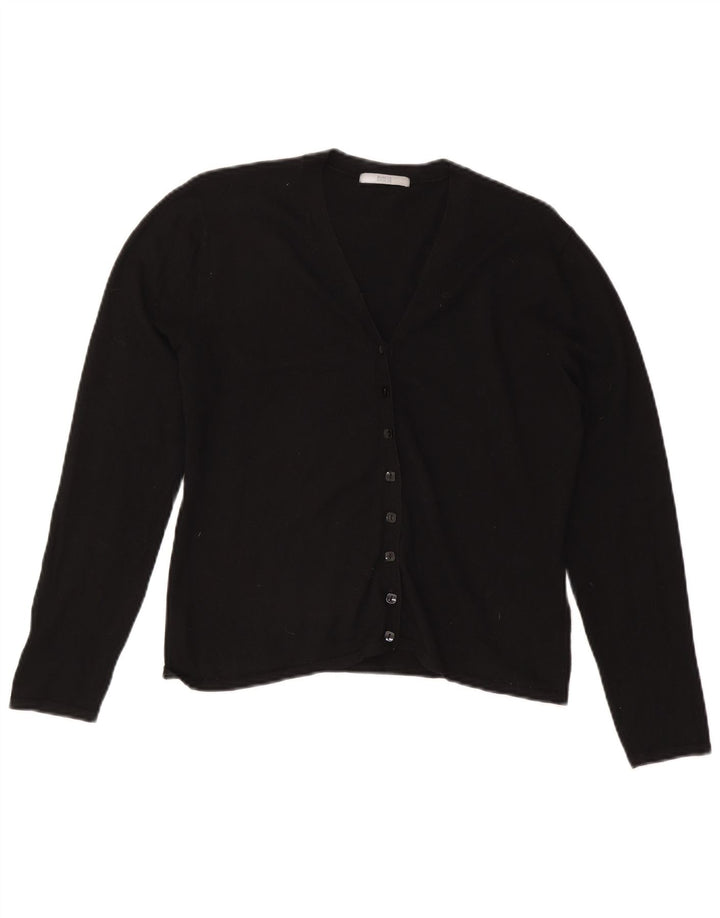 Marks & Spencer Womens Cardigan Sweater UK 16 Large Black Viscose