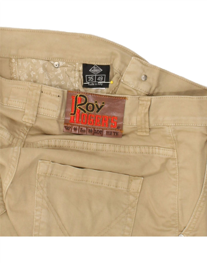 ROY ROGERS Mens Slim Chino Trousers W35 L31 Beige | Vintage Roy Rogers | Thrift | Second-Hand Roy Rogers | Used Clothing | Messina Hembry 