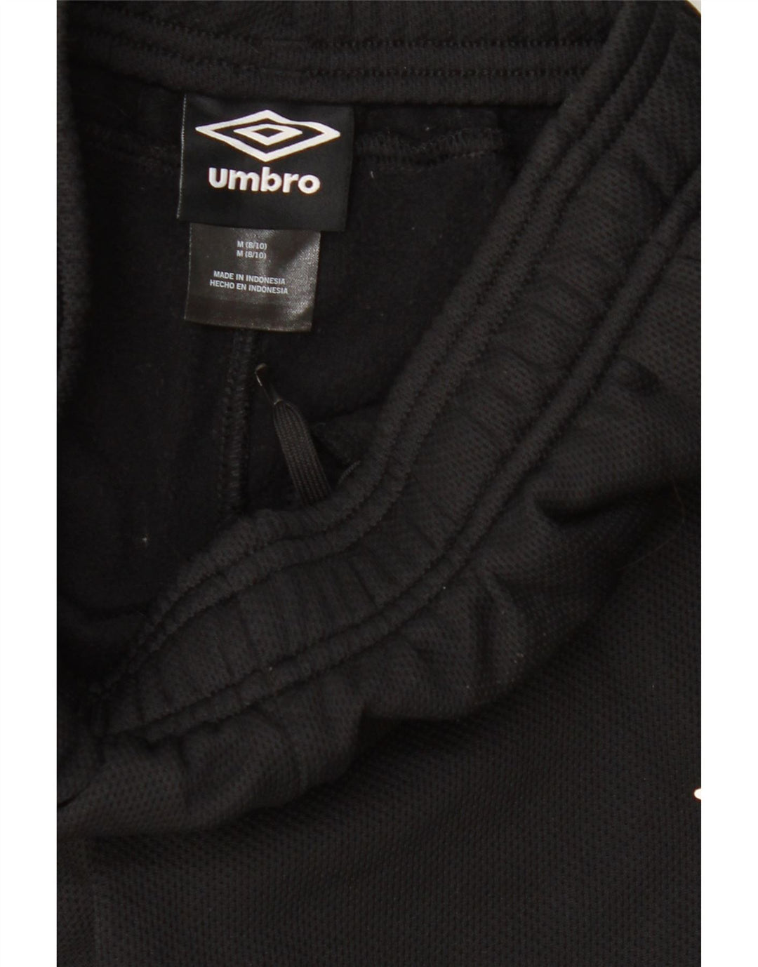 UMBRO Boys Tracksuit Trousers Joggers 8-9 Years Medium Black Polyester Vintage Umbro and Second-Hand Umbro from Messina Hembry 